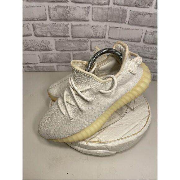 ADIDAS YEEZY BOOST 350 V2 USED SIZE 7 CREAM TRIPLE WHITE CP9366 for men main image 5